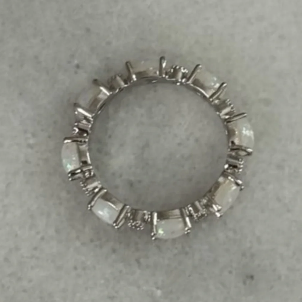 Silver Opal Crystal Pave Princess Ring 

Brand New

Size 6 - Picture 4 of 5